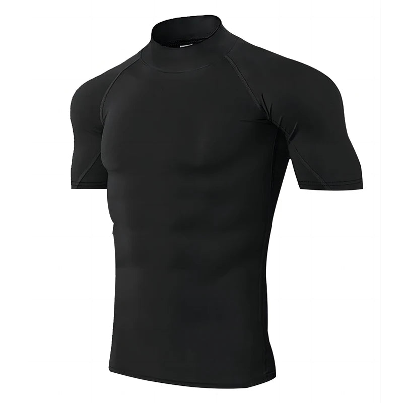 Compression T Shirt Men Quick Dry Short Sleeve Casual Summer T-Shirt Fitness Training Running Shirt Tight Tops Tee Men Rashgard