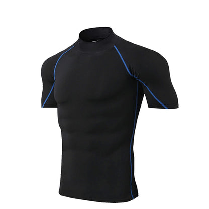 Compression T Shirt Men Quick Dry Short Sleeve Casual Summer T-Shirt Fitness Training Running Shirt Tight Tops Tee Men Rashgard