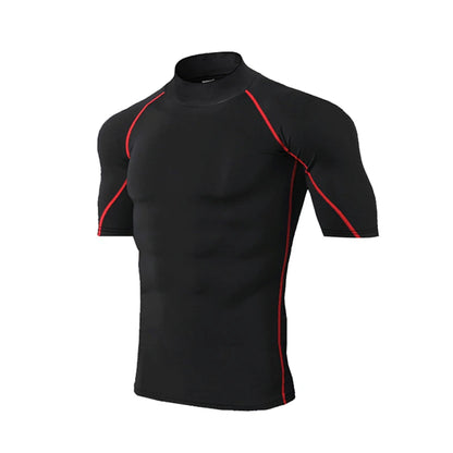 Compression T Shirt Men Quick Dry Short Sleeve Casual Summer T-Shirt Fitness Training Running Shirt Tight Tops Tee Men Rashgard